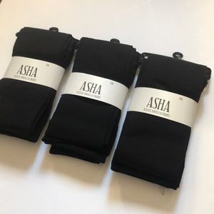 ASHA FLEECE FOOTLESS TIGHTS S/M 3 PAIRS